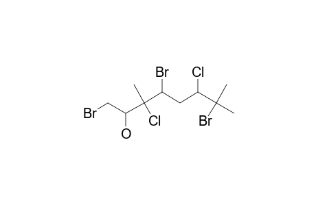 1,4,7-TRIBROMO-3,6-DICHLORO-3,7-DIMETHYLOCTAN-2-OL