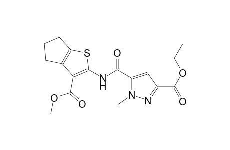 ethyl 5-({[3-(methoxycarbonyl)-5,6-dihydro-4H-cyclopenta[b]thien-2-yl]amino}carbonyl)-1-methyl-1H-pyrazole-3-carboxylate