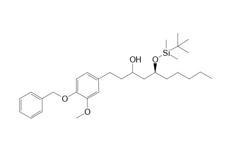 (5S)-1-[4-(Benzyloxy)-3-methoxyphenyl]-5-{[tert-butyl(dimethyl)silyl]oxy}decan-3-ol