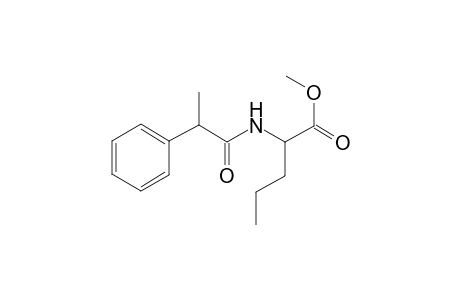 Methyl ester of Norvaline .alpha.-phenylpropionamide