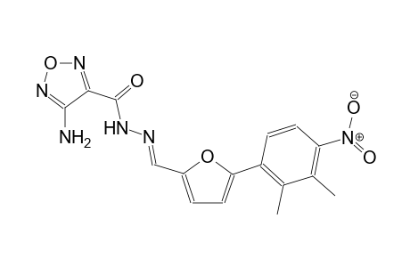 4-amino-N'-{(E)-[5-(2,3-dimethyl-4-nitrophenyl)-2-furyl]methylidene}-1,2,5-oxadiazole-3-carbohydrazide