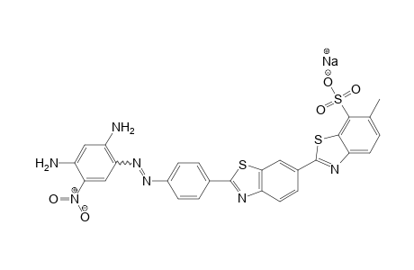 [2,6'-Bibenzothiazole]-7-sulfonic acid, 2'-[4-[(2,4-diamino-5-nitrophenyl)azo]phenyl]-6-methyl-, monosodium salt