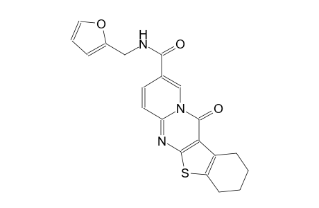 N-(2-furylmethyl)-12-oxo-1,2,3,4-tetrahydro-12H-[1]benzothieno[2,3-d]pyrido[1,2-a]pyrimidine-9-carboxamide