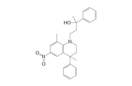 1,2,3,4-Tetrahydro-1-(3-hydroxy-3-phenylbutyl)-4,8-dimethyl-6-nitro-4-phenyl-quinoline