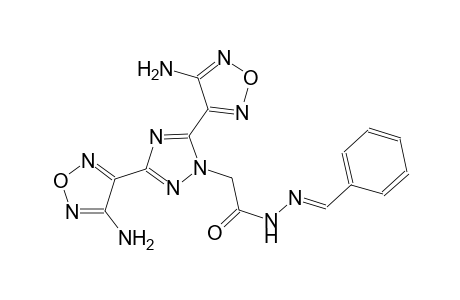 2-[3,5-bis(4-amino-1,2,5-oxadiazol-3-yl)-1H-1,2,4-triazol-1-yl]-N'-[(E)-phenylmethylidene]acetohydrazide