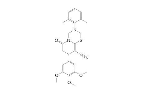 2H,6H-pyrido[2,1-b][1,3,5]thiadiazine-9-carbonitrile, 3-(2,6-dimethylphenyl)-3,4,7,8-tetrahydro-6-oxo-8-(3,4,5-trimethoxyphenyl)-