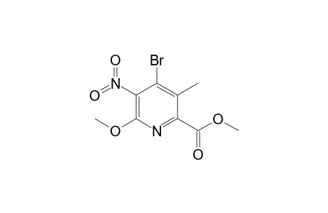 Methyl 4-bromo-6-methoxy-3-methyl-5-nitropyridine-2-carboxylate