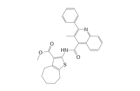 methyl 2-{[(3-methyl-2-phenyl-4-quinolinyl)carbonyl]amino}-5,6,7,8-tetrahydro-4H-cyclohepta[b]thiophene-3-carboxylate