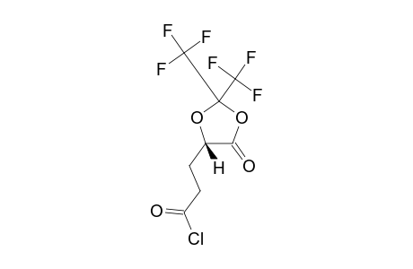3-[(5S)-2,2-BIS-(TRIFLUOROMETHYL)-4-OXO-1,3-DIOXOLAN-5-YL]-PROPIONYL-CHLORIDE