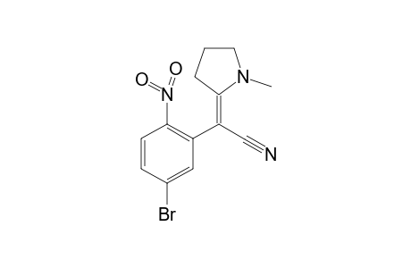 (2Z)-(5-Bromo-2-nitrophenyl)(1-methylpyrrolidin-2-ylidene)acetonitrile
