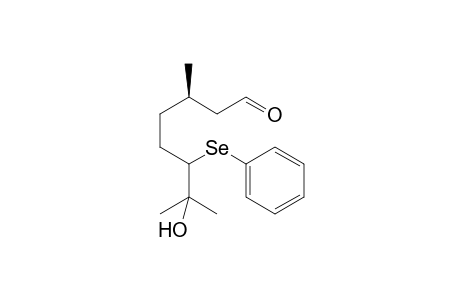 3,7-Dimethyl-6-[(phenylseleno)methyl]-7-hydroxyoctanal