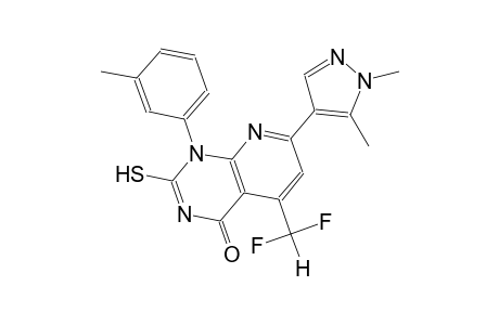 pyrido[2,3-d]pyrimidin-4(1H)-one, 5-(difluoromethyl)-7-(1,5-dimethyl-1H-pyrazol-4-yl)-2-mercapto-1-(3-methylphenyl)-