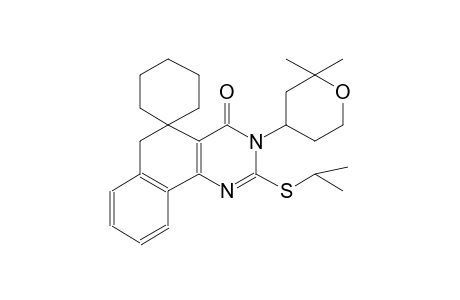3-(2,2-dimethyltetrahydro-2H-pyran-4-yl)-2-(isopropylthio)-3H-spiro[benzo[h]quinazoline-5,1'-cyclohexan]-4(6H)-one
