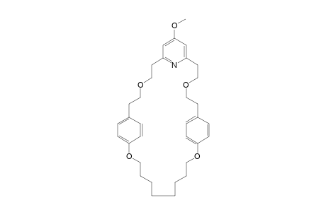 4(5)-Methoxy-3,7,10,21-tetraoxa-1,9(1,4)-dibenzena-5(2,6)-pyridincyclononadecaphan-14-eneatricosaphan