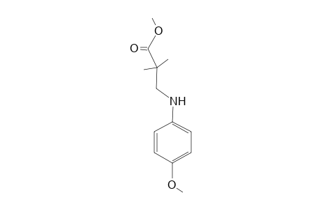 Methyl 3-(4-methoxyanilino)-2,2-dimethylpropanoate