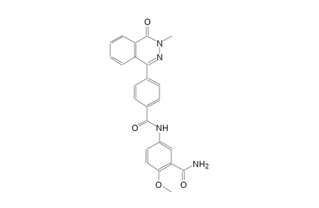 2-methoxy-5-{[4-(3-methyl-4-oxo-3,4-dihydro-1-phthalazinyl)benzoyl]amino}benzamide