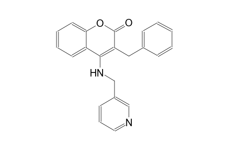 2H-1-benzopyran-2-one, 3-(phenylmethyl)-4-[(3-pyridinylmethyl)amino]-