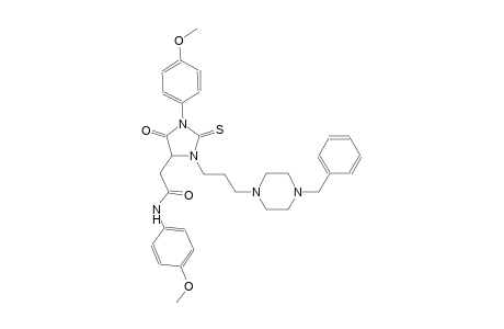 2-[3-[3-(4-benzyl-1-piperazinyl)propyl]-1-(4-methoxyphenyl)-5-oxo-2-thioxo-4-imidazolidinyl]-N-(4-methoxyphenyl)acetamide