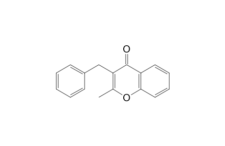 4H-1-Benzopyran-4-one, 2-methyl-3-(phenylmethyl)-