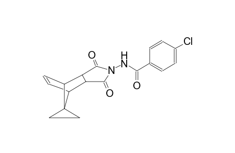4-chloro-N-((3aR,4R,7S,7aS)-1,3-dioxo-3a,4,7,7a-tetrahydro-1H-spiro[4,7-methanoisoindole-8,1'-cyclopropan]-2(3H)-yl)benzamide