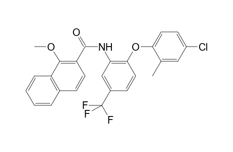 N-[2-(4-chloranyl-2-methyl-phenoxy)-5-(trifluoromethyl)phenyl]-1-methoxy-naphthalene-2-carboxamide