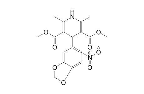 dimethyl 2,6-dimethyl-4-(6-nitro-1,3-benzodioxol-5-yl)-1,4-dihydro-3,5-pyridinedicarboxylate
