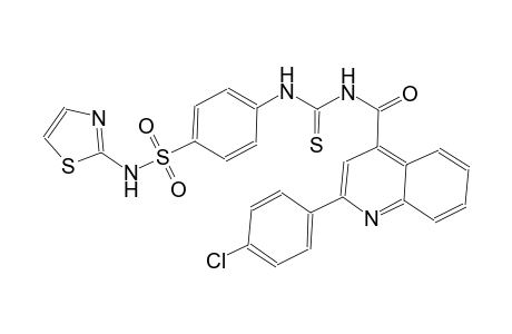 4-{[({[2-(4-chlorophenyl)-4-quinolinyl]carbonyl}amino)carbothioyl]amino}-N-(1,3-thiazol-2-yl)benzenesulfonamide