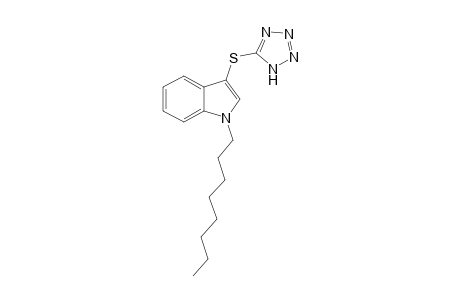 3-((1H-Tetrazol-5-yl)thio)-1-octyl-1H-indole