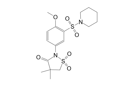 3-isothiazolidinone, 2-[4-methoxy-3-(1-piperidinylsulfonyl)phenyl]-4,4-dimethyl-, 1,1-dioxide