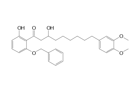 1-(2-benzoxy-6-hydroxy-phenyl)-9-(3,4-dimethoxyphenyl)-3-hydroxy-nonan-1-one