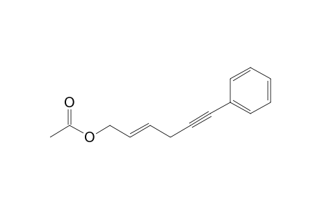 (E)-1-phenyl-6-acetoxy-4-hexen-1-yne
