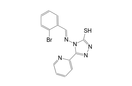 4-{[(E)-(2-bromophenyl)methylidene]amino}-5-(2-pyridinyl)-4H-1,2,4-triazole-3-thiol