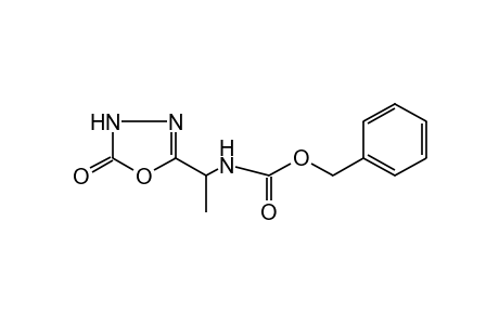 [1-(5-OXO-DELTA^2-1,3,4-OXADIAZOLIN-2-YL)ETHYL]CARBAMIC ACID, BENZYL ESTER