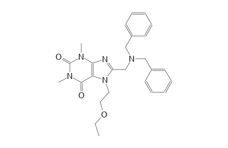 8-[(dibenzylamino)methyl]-7-(2-ethoxyethyl)-1,3-dimethyl-3,7-dihydro-1H-purine-2,6-dione