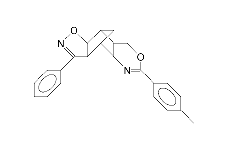 2-P-Tolyl-5,8-methano-4aS, 5,6S,7S,8,8aR-hexahydro-4H-3,1-benzoxazino(7,6-D)-3-phenyl-isoxazoline