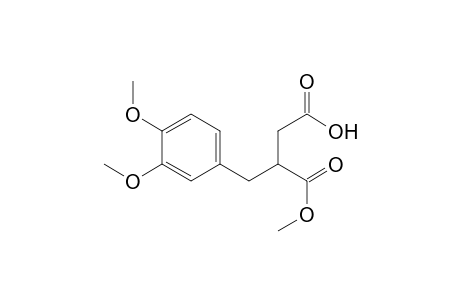 3-(3,4-dimethoxybenzyl)-4-methoxy-4-oxobutanoic acid