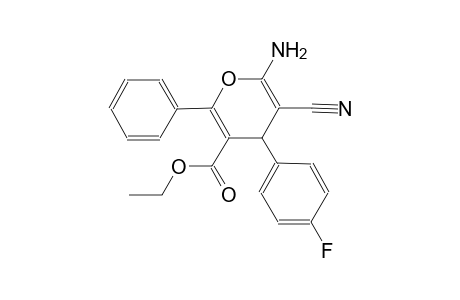 4H-pyran-3-carboxylic acid, 6-amino-5-cyano-4-(4-fluorophenyl)-2-phenyl-, ethyl ester