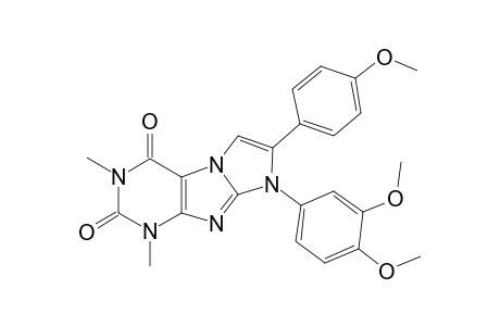 6-(3,4-dimethoxyphenyl)-7-(4-methoxyphenyl)-2,4-dimethyl-purino[7,8-a]imidazole-1,3-dione