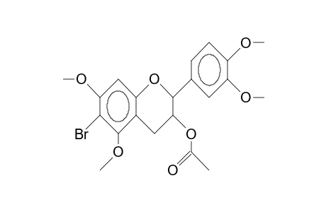 3-O-Acetyl-6-bromo-3',4',5,7-tetra-O-methyl-catechin