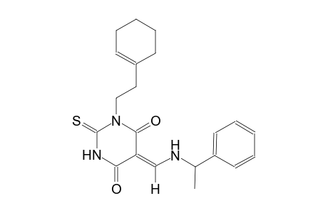 (5Z)-1-[2-(1-cyclohexen-1-yl)ethyl]-5-{[(1-phenylethyl)amino]methylene}-2-thioxodihydro-4,6(1H,5H)-pyrimidinedione