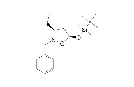 cis-2-Benzyl-5-(tert-butyldimethylsiloxy)-3-ethylisoxazolidine