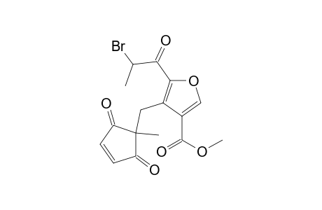 4-[(1-Methyl-2,5-dioxo-3-cyclopenten-1-yl)methyl]-5-(1-oxo-2-bromopropyl)-3-furancarboxylic Acid Methyl Ester