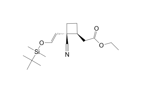 2-[(1S,2S)-2-[(E)-2-(tert-butyl-dimethyl-silyl)oxyvinyl]-2-cyano-cyclobutyl]acetic acid ethyl ester