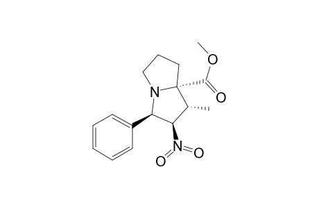 Methyl (1R*,2R*,3R*,7aS*)-hexahydro-1-methyl-2-nitro-3-phenyl-1H-pyrrolizine-7a-carboxylate