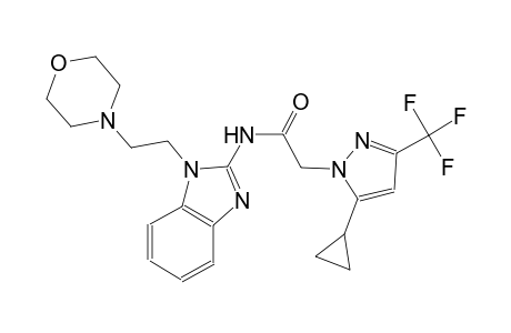 2-[5-cyclopropyl-3-(trifluoromethyl)-1H-pyrazol-1-yl]-N-{1-[2-(4-morpholinyl)ethyl]-1H-benzimidazol-2-yl}acetamide
