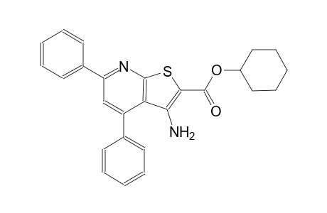 cyclohexyl 3-amino-4,6-diphenylthieno[2,3-b]pyridine-2-carboxylate