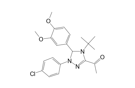 Ethanone, 1-[4,5-dihydro-4-tert-butyl-1-(4-chlorophenyl)-5-(3,4-dimethoxyphenyl)]-1H-1,2,4-triazol-3-yl]-