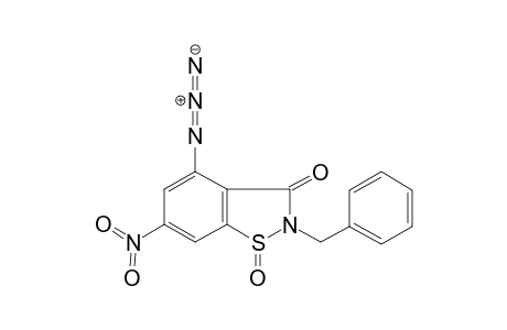 4-Azido-2-benzyl-6-nitro-1-oxo-1,2-dihydro-benzo[d]isothiazol-3-one