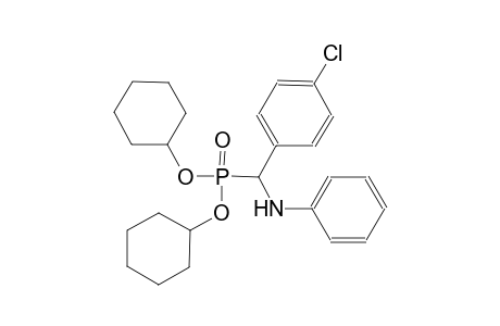 dicyclohexyl anilino(4-chlorophenyl)methylphosphonate