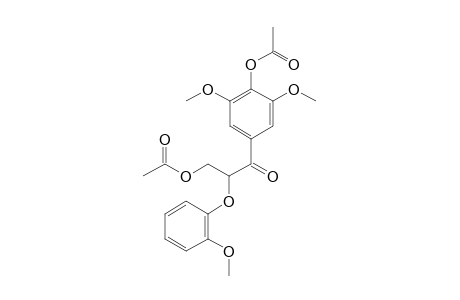 DIACETATE-OF-3-HYDROXY-1-(4-HYDROXY-3,5-DIMETHOXYPHENYL)-2-(2'-METHOXYPHENOXY)-1-PROPANONE